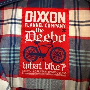 DIXXON Deebo Short Sleeve Shirt with Red and Blue Plaid